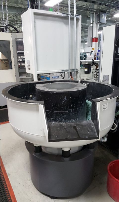 Rosler R 220 EC KF Rotary Vibratory Deburring Machine, Machine ID: 8908
